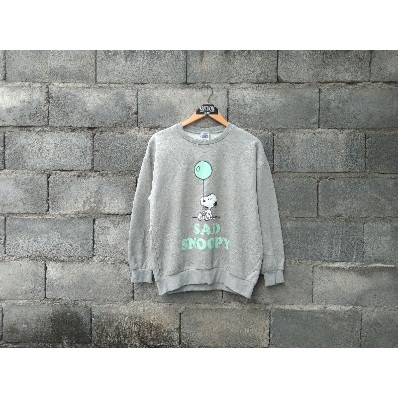 crewneck peanuts second crewneck snoopy crewneck pinksisly crewneck snoopy second crewneck second