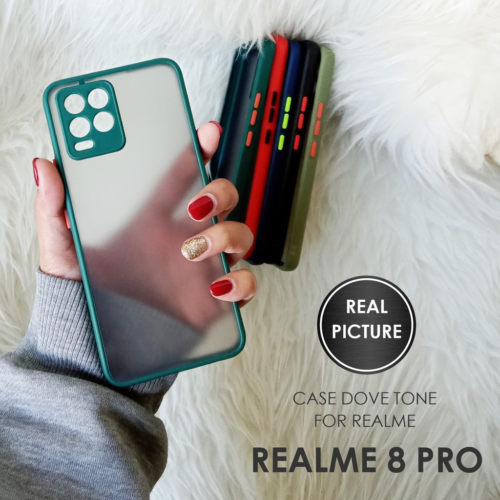 CASE HP REALME 8 PRO SOFTCASE DOVE MATTE PLUS PELINDUNG CAMERA