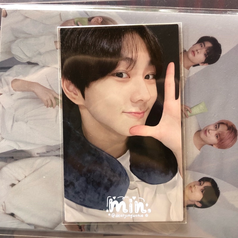 Official Photocard Enhypen Jungwon Neckpillow Japan (PC NP JP Neck Pillow / Pajamas)