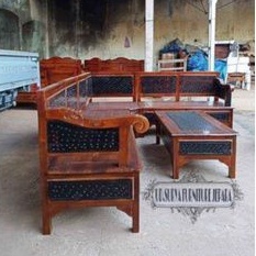 Kursi Tamu Ukir Model L Sudut Meja Kursi Kayu Jati Ukiran Jepara