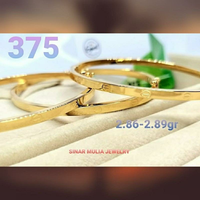 GELANG CARTIER EMAS ASLI