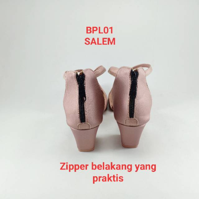 EMYE BPL01 - Sepatu Heels Gladiator Hak Chunky 5cm Elegan Murah Wanita Terbaru