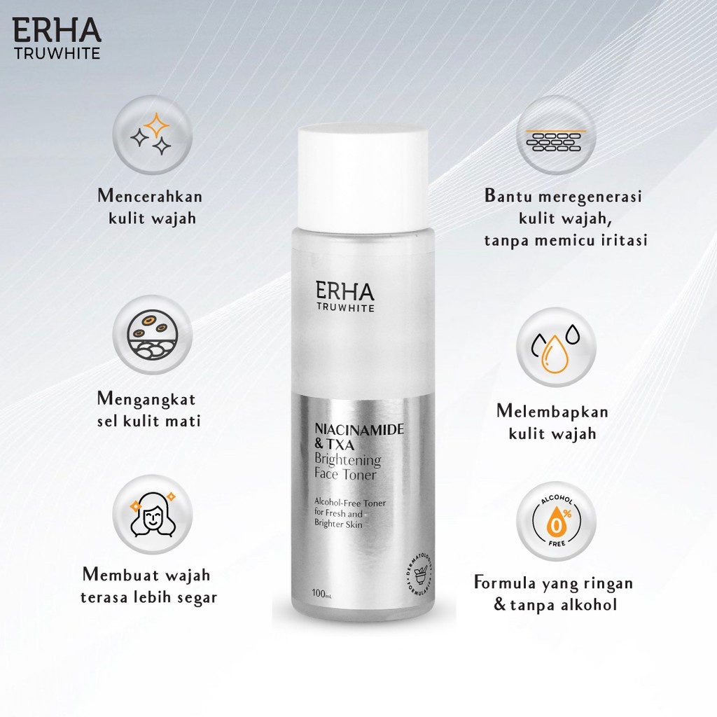 ERHA Truwhite Brightening Face Toner 100 ml ~ ORIGINAL 100%