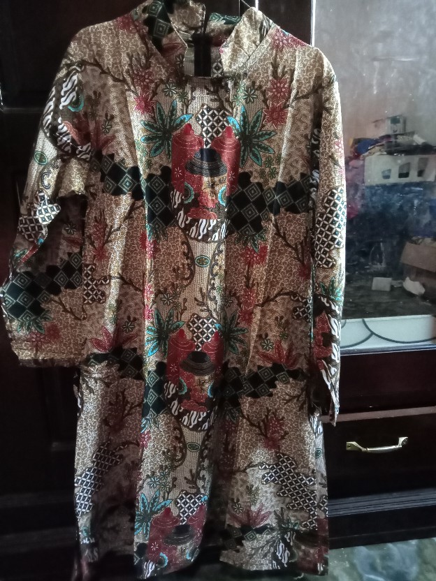(bayar Dirumah)tunik Batik Shibori Jumputan Terbaru Size S_ 3l /hrb026 Yelbor