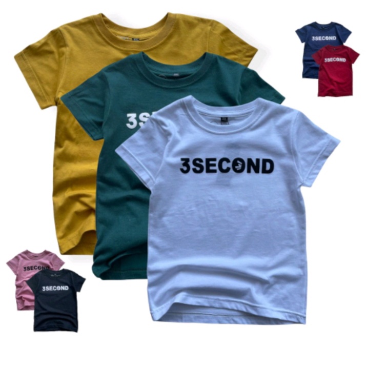 KAOS ANAK OBLONG KAOS DISTRO 3SECOND