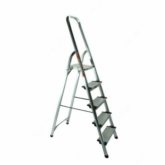 Krisbow Tangga Lipat Aluminium 5 Wide Step

