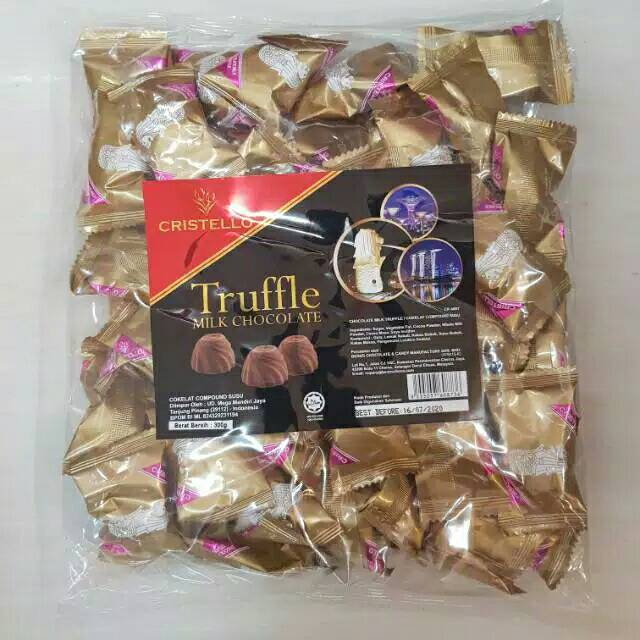 Coklat cristello Truffle logo singapore 300 gram