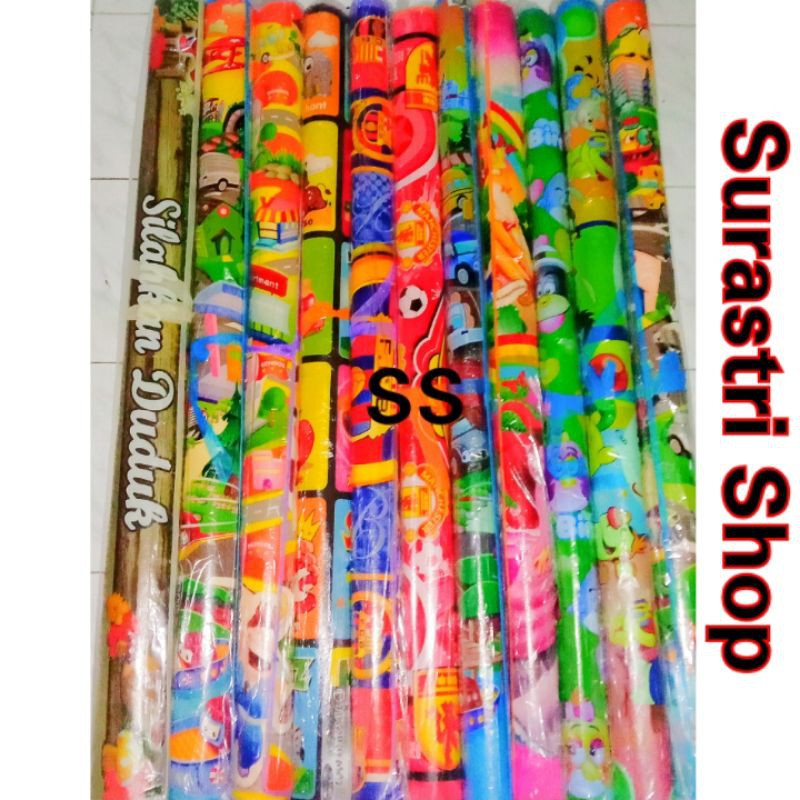 Karpet Spons Plastik Karakter Motif Ukuran 120×120