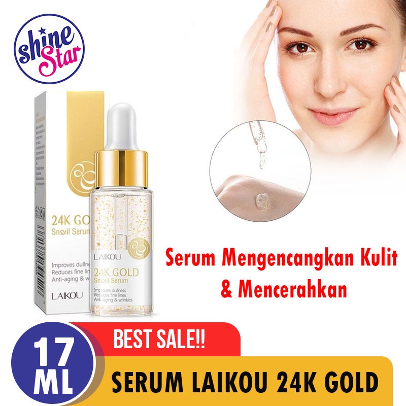 [ BAYAR TEMPAT ] LAIKOU SERUM 24K GOLD /SERUM SIPUT MENGENCANGKAN WAJAH ANTI KERIPUT