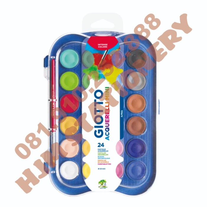 

air-cat- giotto acquerelli mini 24 warna water color cake / cat air 23mm 3526 -cat-air.