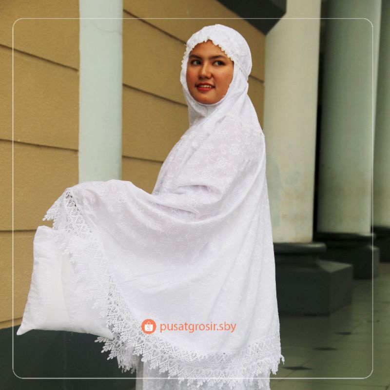 mukena dewasa mukena setelan mukena jumbo mukena katun jepang mukena katun bordir mukena putih bordi