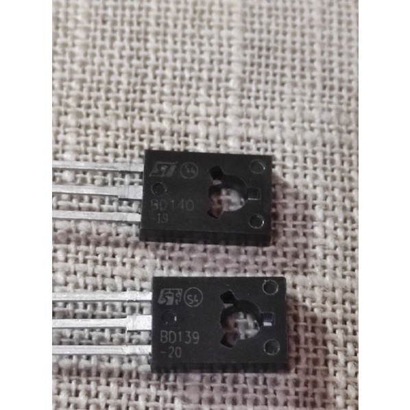 Transistor BD139 ST + BD140 ST ORIGINAL 1 SET