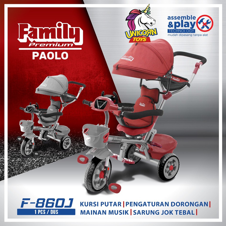 Tricycle Family Premium Paolo F-860J