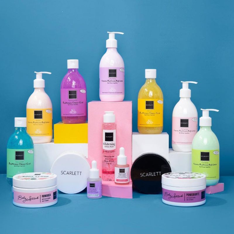 Paket Skincare Scarlett Whitening Pembersih Pelembab Pemutih Tubuh Badan Perawatan Kecantikan Premiu