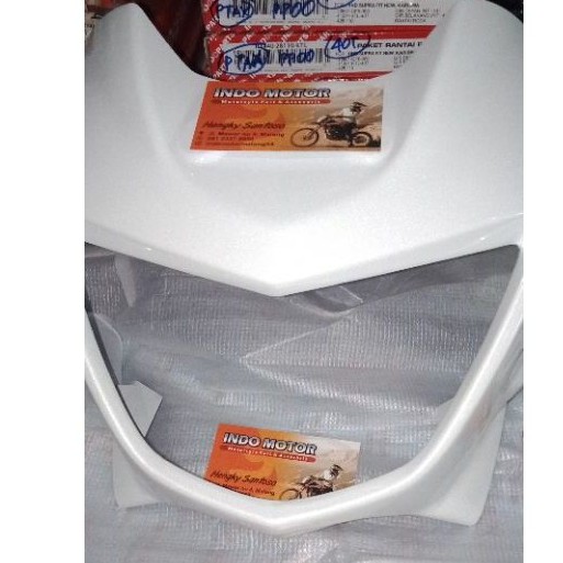 Cover atau Batok Lampu Ninja R Putih Original Kawasaki