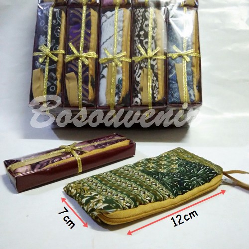 Terlaris Souvenir Dompet Seleting Batik kemasan Box Grosir