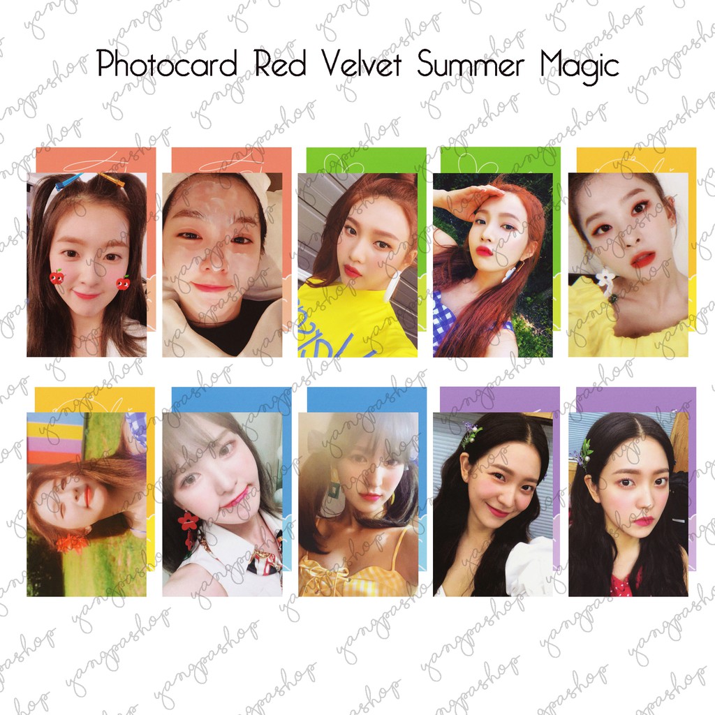 [READY / SET] RV SUMMER MAGIC REVE PHOTOCARD FAN MADE UNOFFICIAL YANGPASHOP IRENE SEULGI JOY