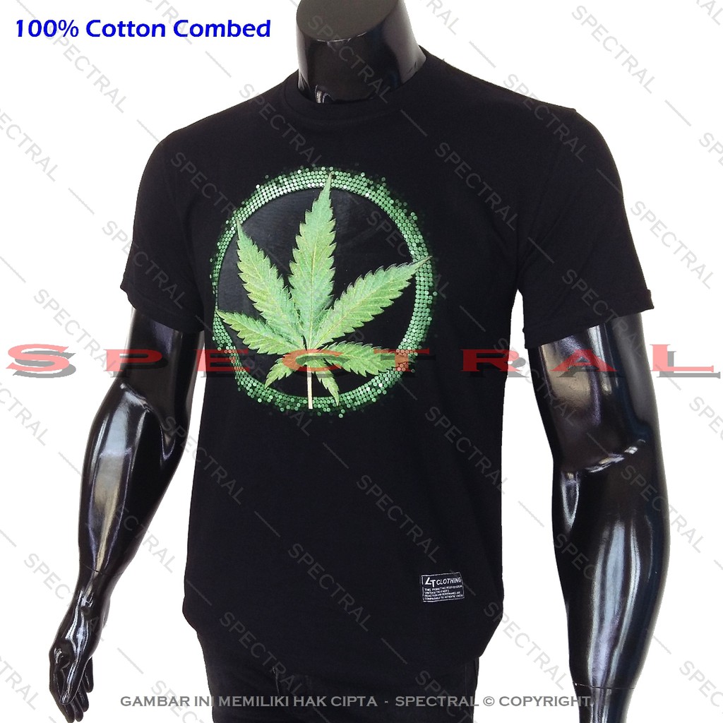 Kaos Distro DAUN LINGKARAN T Shirt Pria Baju Pakaian 420 Ganja Tumbuhan 420 Jkt Bandung Polos Shopee Indonesia