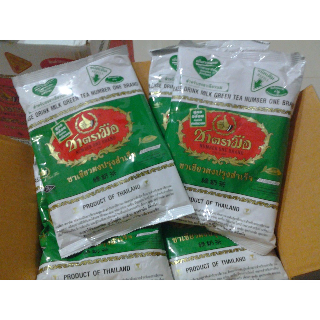 

Thaitea Thai Green Tea Number One Brand Cha TraMue Teh Thailand 200gram