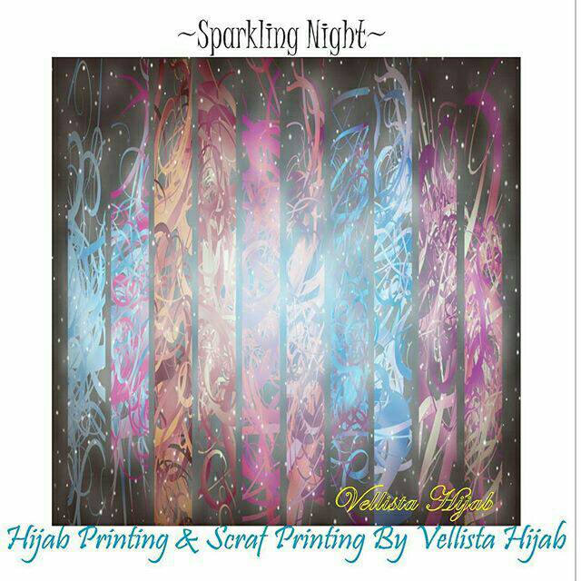 

[Sparkling Night] Hijab Printing / Scraf Printing / Kado Wisuda / Kado Ulangtahun / Kado Anniversary