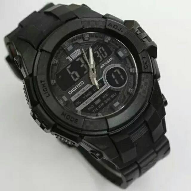 Jam Tangan Digitec DG 3012T Full Black Original