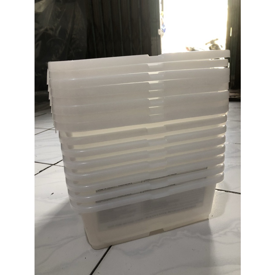 Kotak Plastik Mini Tebel Mirip / Sekelas Tupperware UK 25x24x8 / 3 Ltr