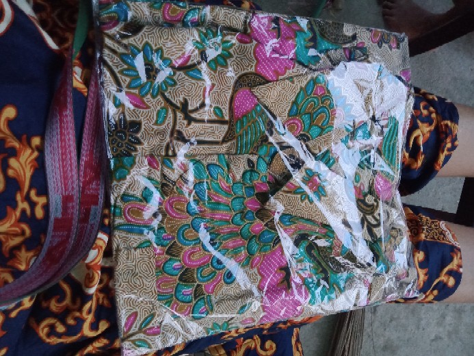 Merak Toska Hem Batik Pria Lengan Pendek Ukuran Reguler M L Xl