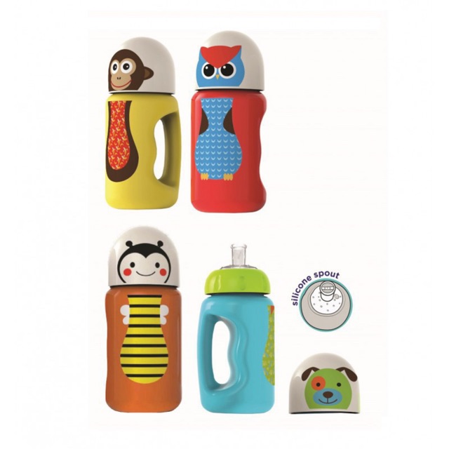 BABY SAFE Bottle Silicone Spout 300ml SK005 (Botol Minum Silikon Spout Anak Bayi)