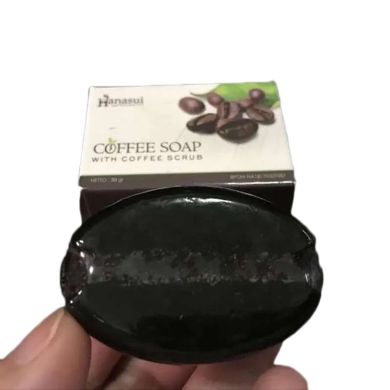 Hanasui Coffee Soap  Sabun Kopi with Coffee Scrub  80gr   Original