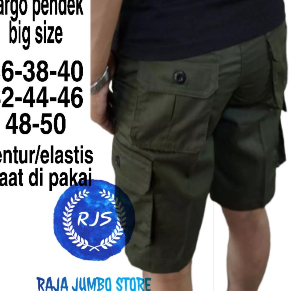 Paling Diminati RAJA JUMBO STORE/ BIG SIZE CELANA CARGO PENDEK JUMBO PRIA 36 38 40 42 44 46 48 50 / 