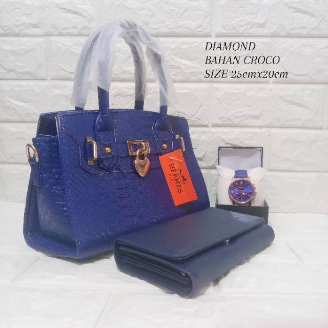 Tas wanita paket 3in1 caroco diamond