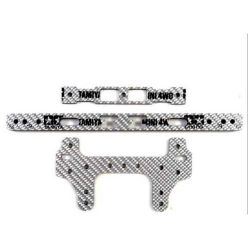 Rep Tamiya HG Carbon Sliding Bumper Stick 2 Spring Silver