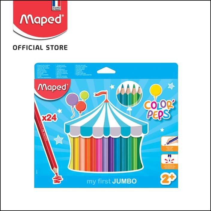 

Maped Pensil Warna Jumbo 24' - Cardboard