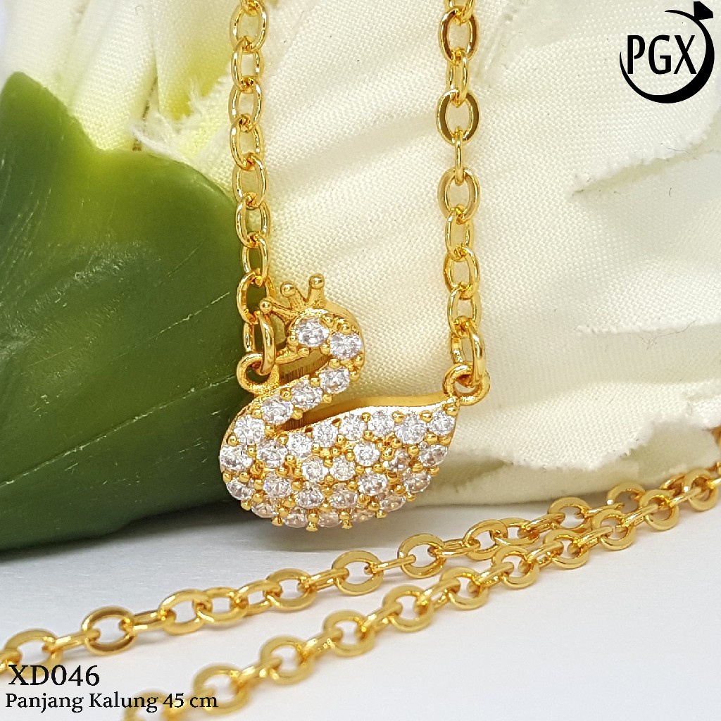 PGX Kalung Wanita Xuping Perhiasan Lapis Emas Aksesoris Fashion Premium - XD046