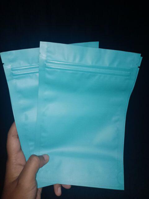 Standing Pouch Biru 13x20