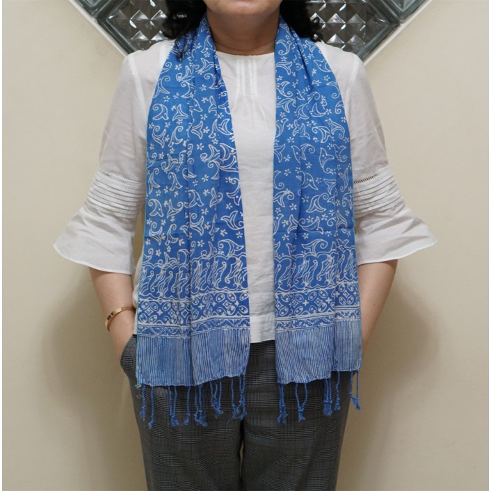 Scarf / syal katun batik paris halus