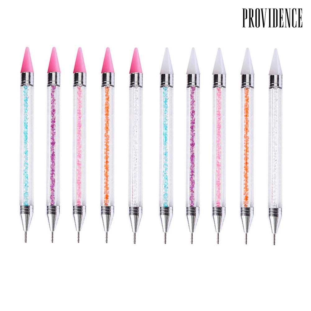 Providence Pen Dotting Berlian Imitasi Kepala Ganda Untuk Nail Art Diy