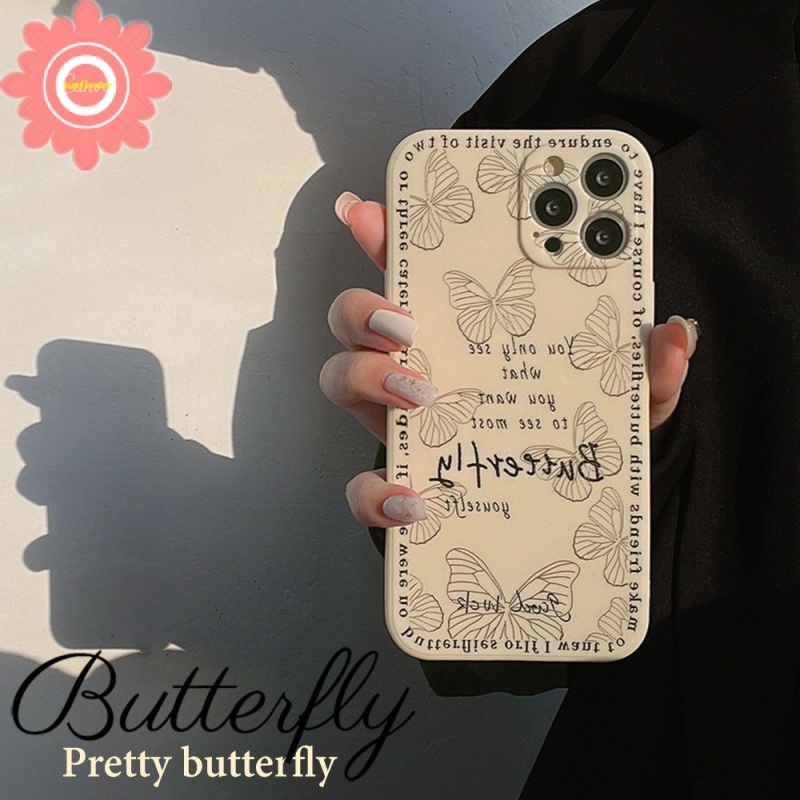 Butterfly Soft Case Motif Kupu-Kupu Untuk Vivo Y31 2021 Y20 Y20s Y12 Y15S Y15A Y21 Y33S Y20s G Y17 Y15 Y51A Y30 Y91C Y91 Y93 Y95 Y12S