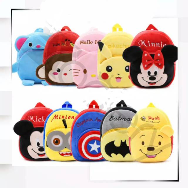 (NCS) Tas Ransel Sekolah Anak Karakter Fashion Kids