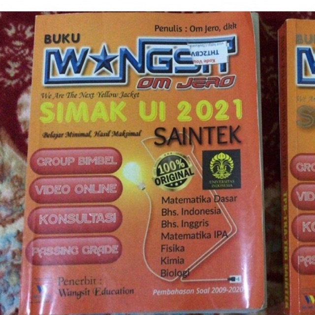 [PRELOVED] BUKU WANGSIT SAINTEK SIMAK UI 2021
