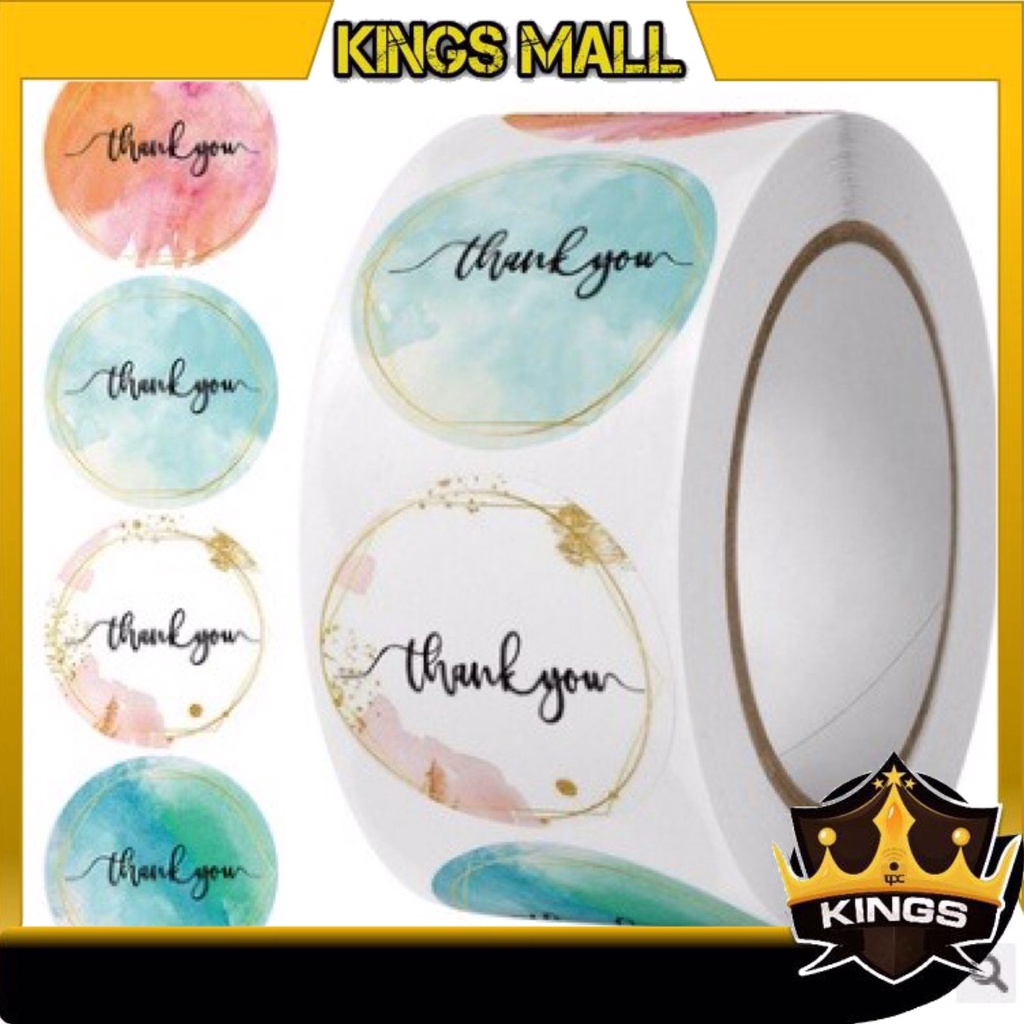 

KINGS - 5195 Stiker Thank You / 1 Roll Stiker Thank You / Sticker Tempel Thank You