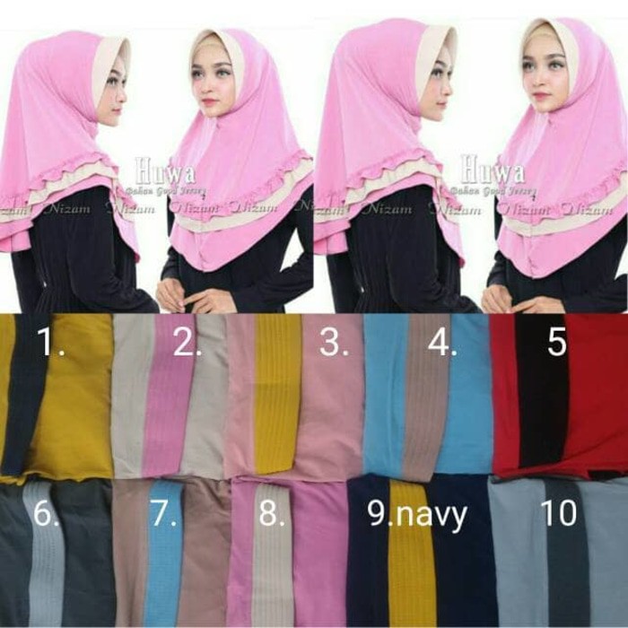 Hot Promo BERGO POLOS REMPEL. JILBAB NIZAM SCARF. HIJAB INSTAN. KERUDUNG JERSEY
