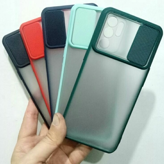 OPPO RENO 6 4G RENO 6 5G RENO 5 RENO 5F RENO 4 RENO 4F  RENO 5 5G CASE SLIDE CAMERA, CASING SLIDING KAMERA DOFF COLOUR HARDCASE DOVE TRANSPARAN COLOUR AEROCASE MACARON