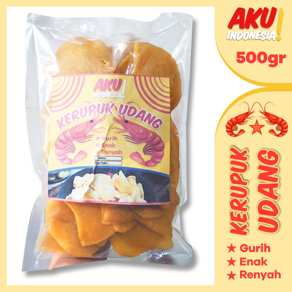 Jual Kerupuk Udang Aku Indonesia Krupuk Mentah Ebi Kerupuk Udang Mentah Aneka Kerupuk