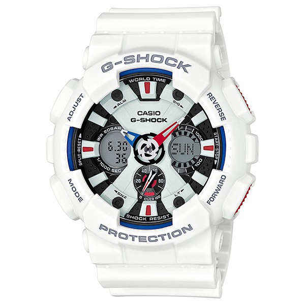 Casio G-Shock Analog Digital Jam Tangan Pria Putih GA-120TR-7 Original