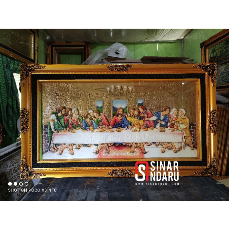 HIASAN DINDING PERJAMUAN KUDUS 3D KUALITAS PREMIUM