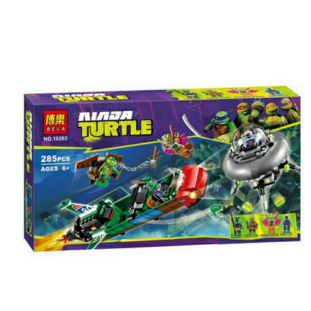 Lego bela ninja turtle 285 pcs seri 10263