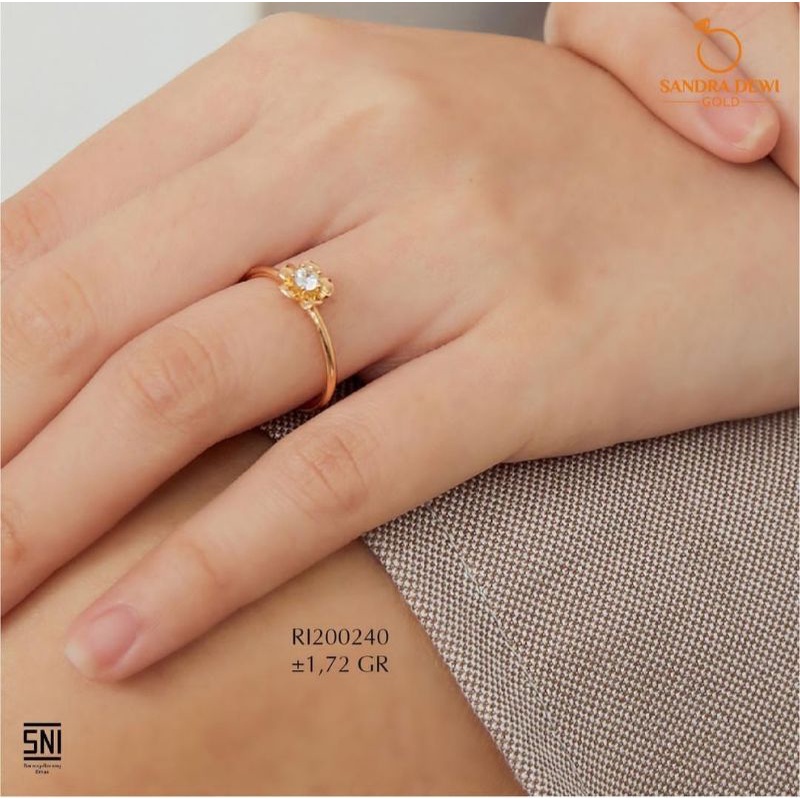 Cincin Flower Jasmine by SandraDewi Gold Ri200240 Tj31052102