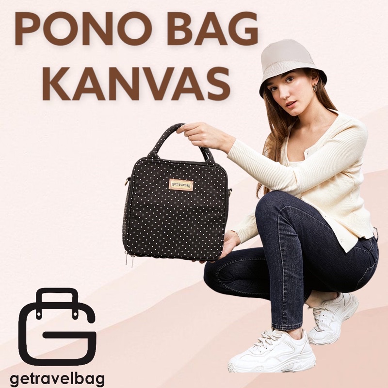 PONO BAG /TAS KECIL/TAS DIAPER/KOPER JINJING/TAS KANVAS