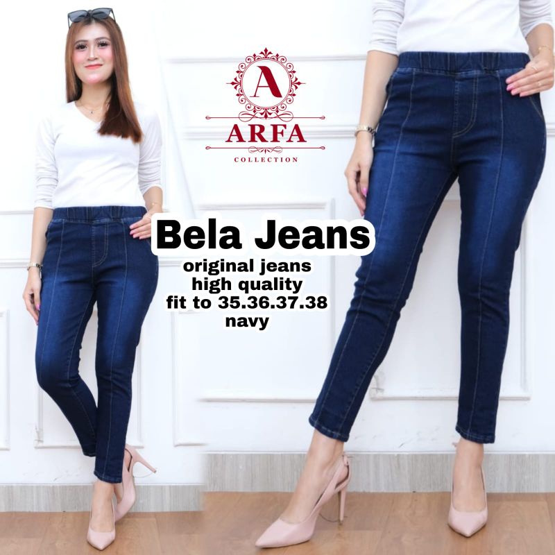 CELANA JEGGING JEANS JUMBO TULANG CELANA SANTAI WANITA